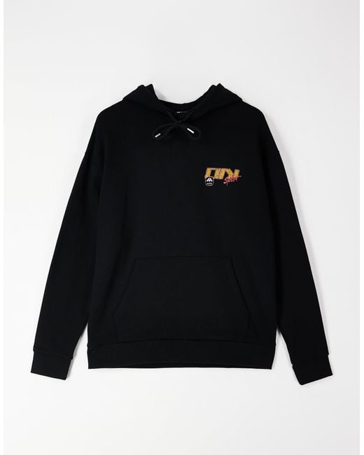 ASOS – locker geschnittener kapuzenpullover in Black für Herren