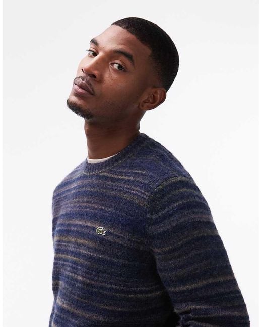 Lacoste Blue Stripe Jumper for men