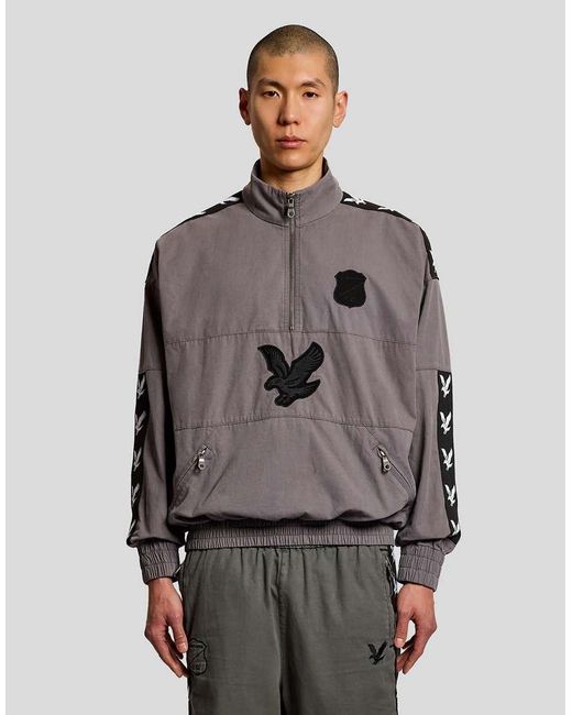 Lyle & Scott Gray Light Jackets Nowhere Fc Track Jacket for men