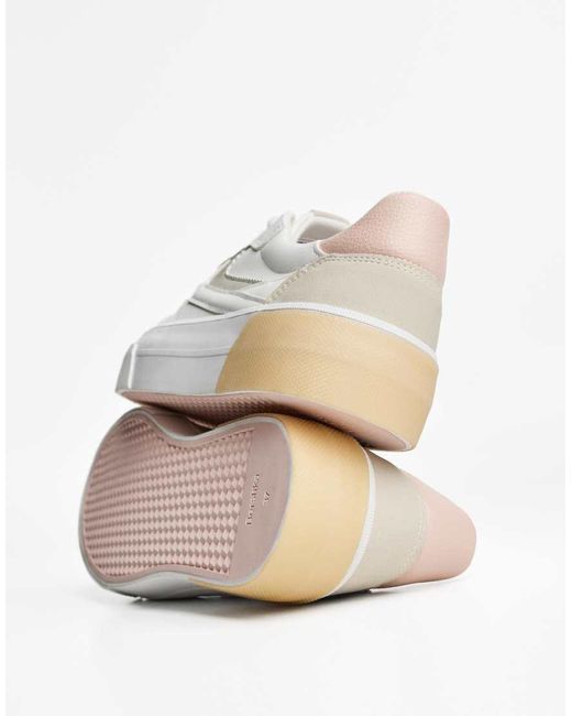 Bershka White Contrast Trainers