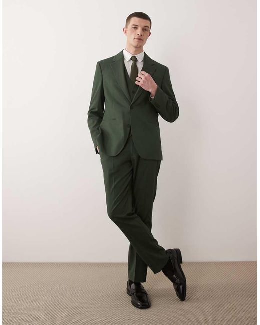 ASOS Green Slim Suit Jacket for men