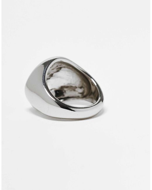 ASOS White – farbener, klobiger ring mit muscheldesign