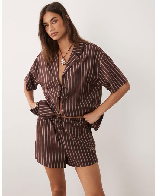 Short 4th & Reckless en coloris Brown