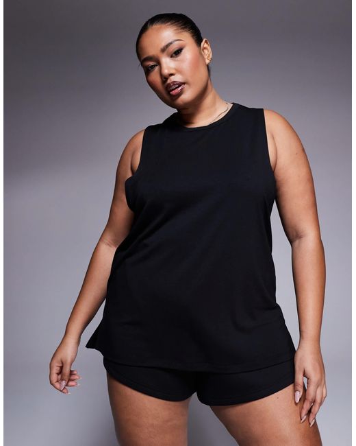 4505 Black Curve Icon Quick Dry Performance Drop Armhole Vest