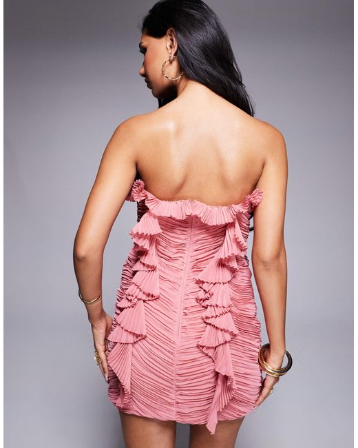 Robe asos rose poudré new arrivals