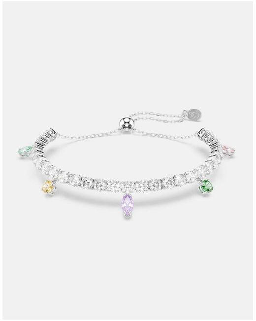 Swarovski Ariana Grande X Bracelet, Mixed Cuts, Multicolored, Rhodium Plated