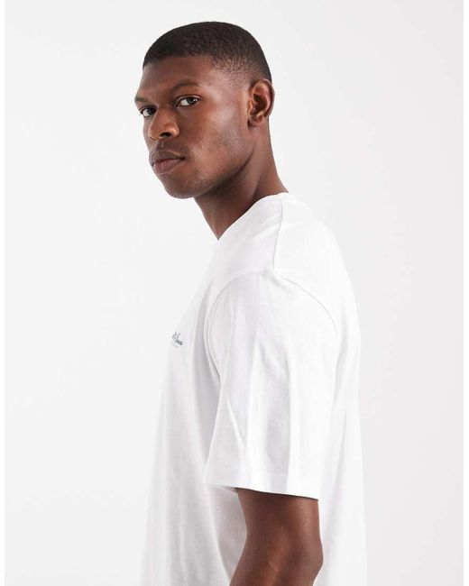 Jack & Jones White T-shirt With Script Logo for men