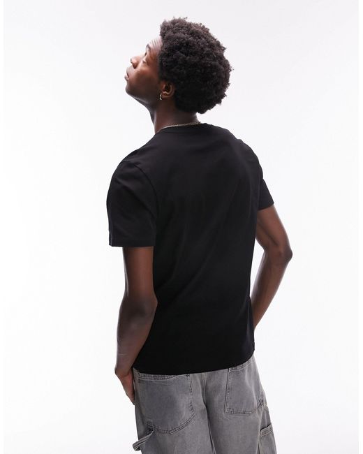 Topman Black 3 Pack Classic Fit T-shirt for men