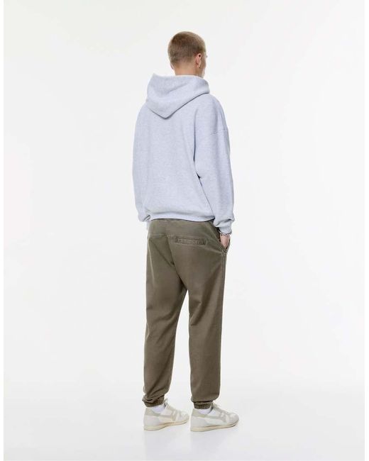 Pull&Bear White Comfort Joggers for men
