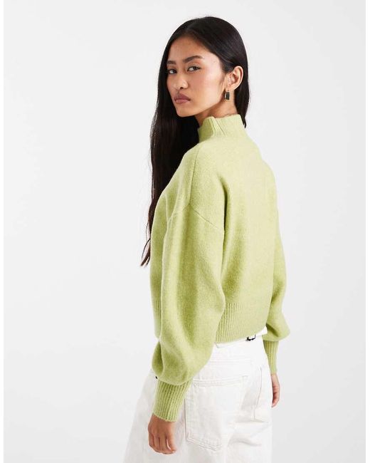 ASOS Hoogsluitende Trui in het Green