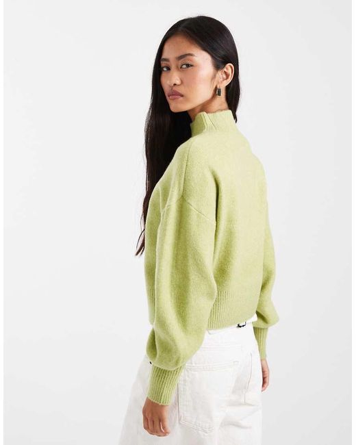 ASOS Green High Neck Jumper