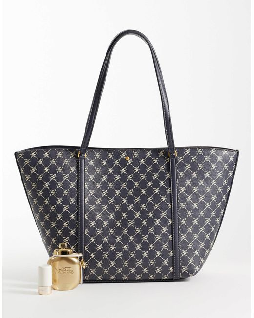 Mango Gray Monogram Tote Bag