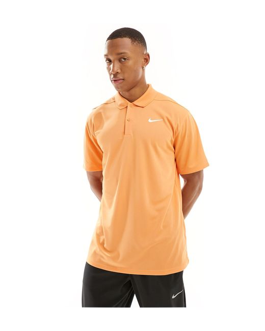 Nike Orange Dri-fit Victory Polo for men