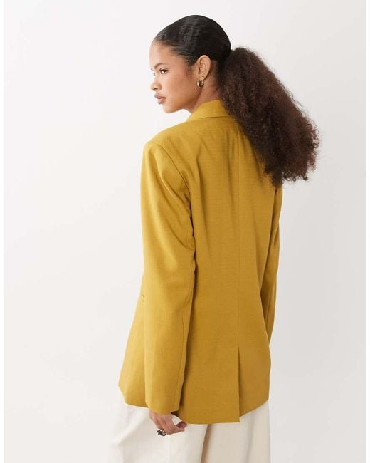 ASOS Brown Tailored Relaxed Blazer