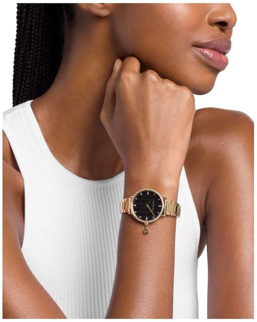 Michael Kors Metallic Pyper Two-Hand-Tone Stainless Steel Watch, Mk7616