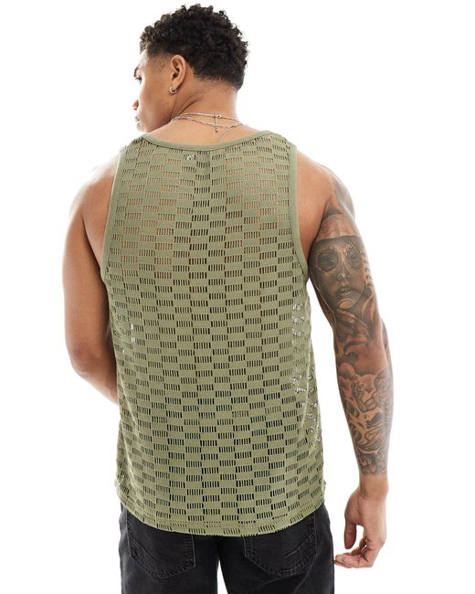 ASOS Green Vest for men