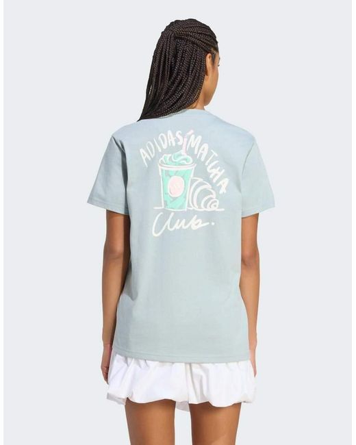 Adidas Originals Blue Food Loose Graphic T-shirt