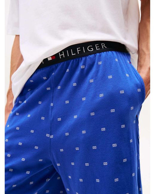 Tommy Hilfiger Blue Th Original T-Shirt And Shorts Pyjama Set for men