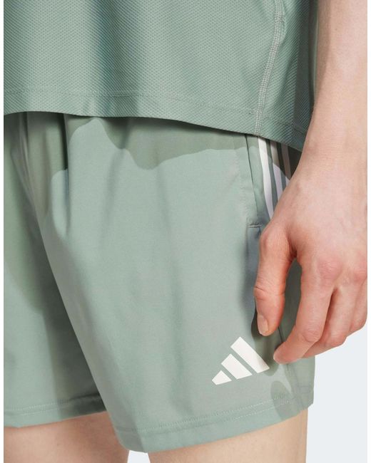 Adidas Originals Adidas running – own the run – lauf-shorts in Green für Herren