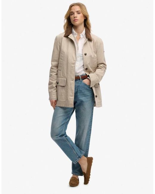 Superdry Natural Estate Cotton Barn Jacket