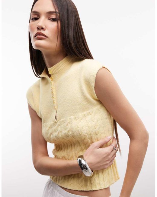 Susmie's Natural Orchid Button Down Knit Top