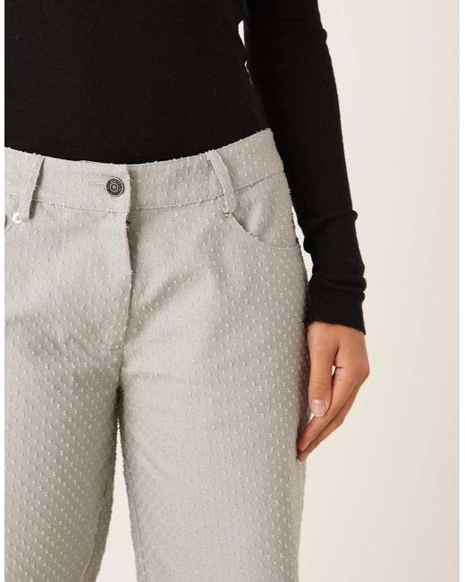 Motel Natural Low Rise Parallel Trouser