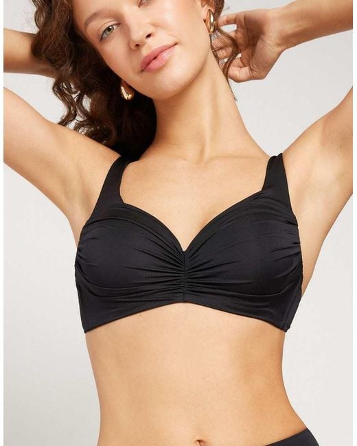 Tezenis Black Preformed Balconette Bikini Top