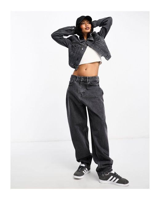 WÅVEN White Gina High Rise Slouchy Mom Jeans Co-ord