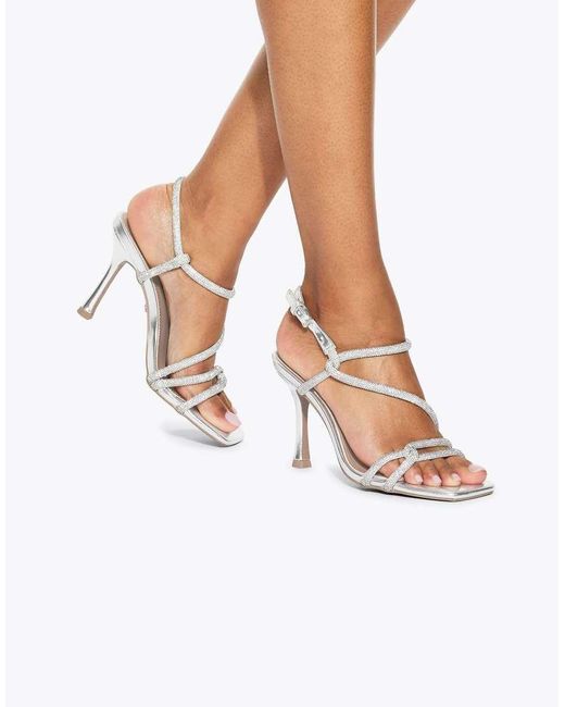 KG by Kurt Geiger White Audrey High Heeled Sandals