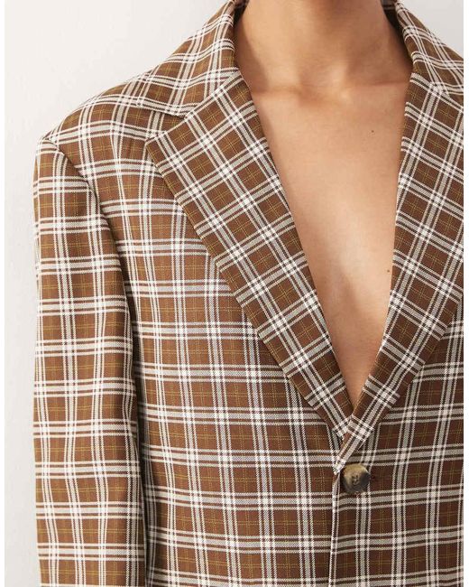 Reclaimed Vintage Brown Oversized Blazer