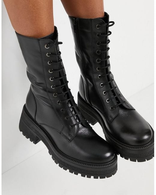 Topshop artist lace up boots store