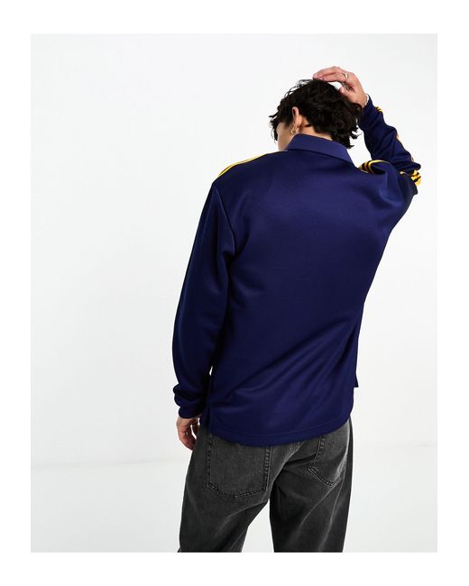 Adidas Originals Superstar - Poloshirt Met Lange Mouwen in het Blue voor heren