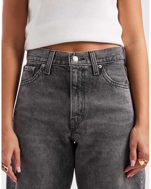 Levi's Black Cinch Barrel Jeans