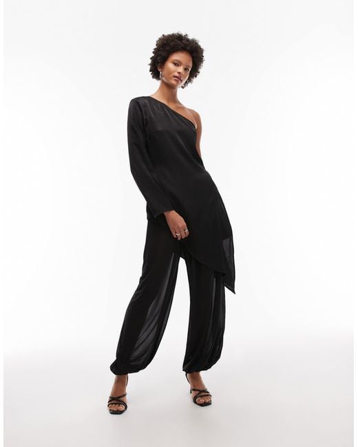ASOS Black Mesh Balloon Trouser