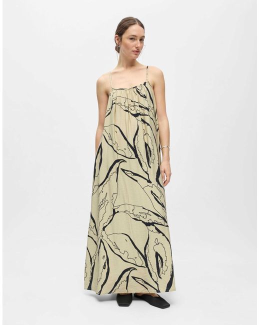 Robe longue - eucalyptus Object en coloris Metallic
