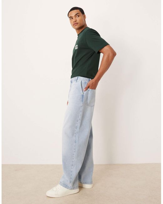 ASOS Multicolor Loose Straight Jeans for men