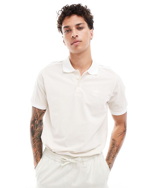 Adidas Originals White Adicolor 3 Stripe T-shirt for men