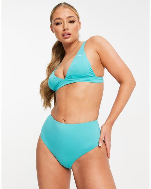 Nike Blue Nike – knapper bikinislip mit hohem bund