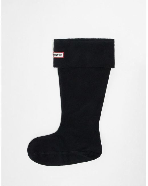 Hunter Black Fleece Tall Boot Sock