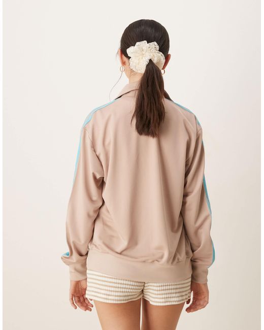 Adidas Originals Natural – firebird – locker geschnittenes trainingsoberteil