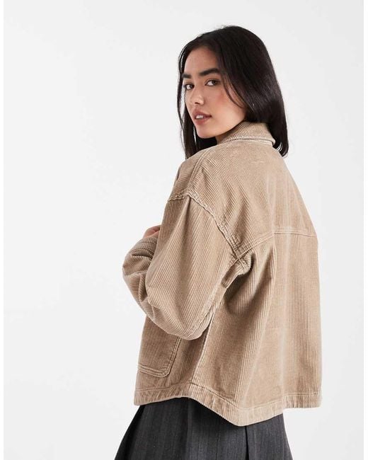 Vero Moda Natural Cord Overshirt