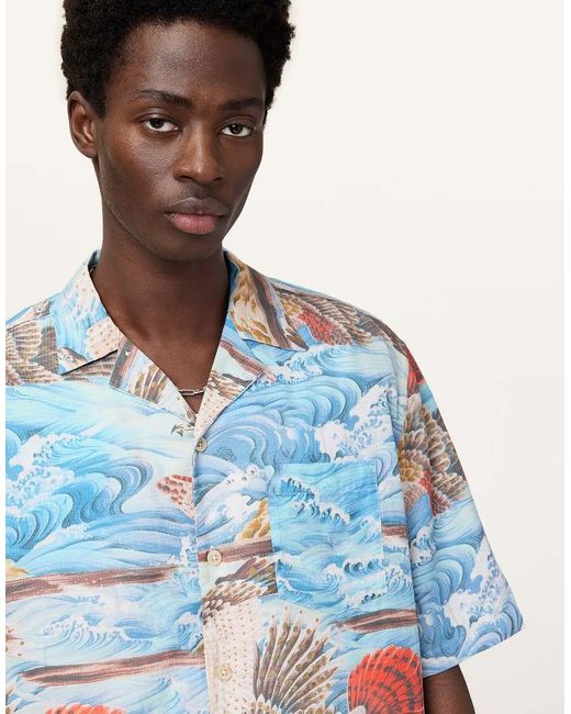 AllSaints Corsican in het Blue voor heren
