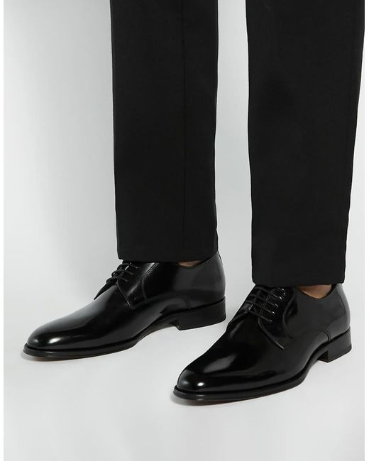 Dune Black Wide Fit Salisburry Classic Oxford Shoes for men