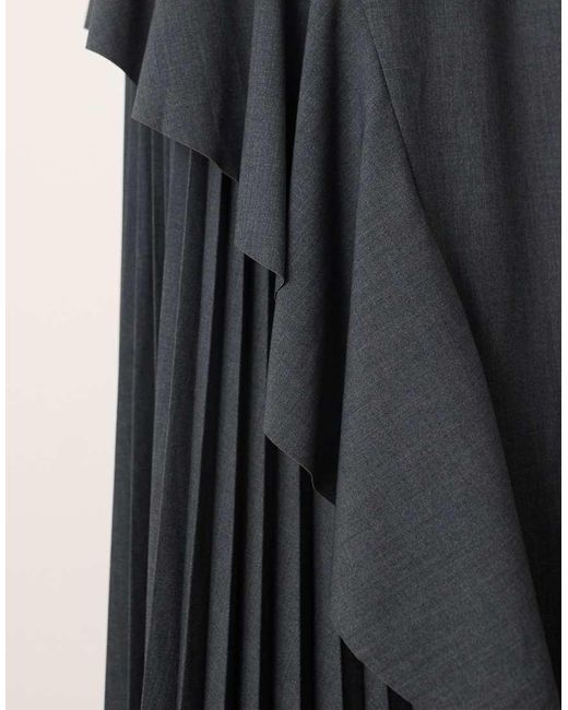 ARRANGE Elegante Rok Met Gemengde Plooien in het Gray