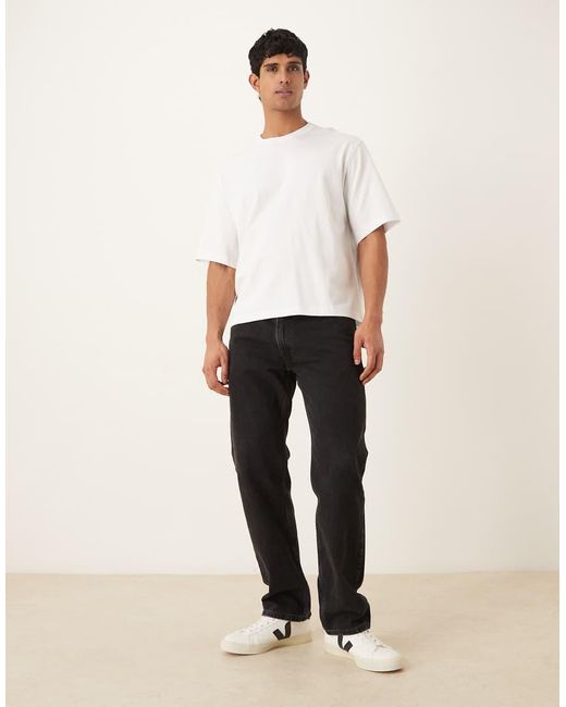 SELECTED White Heavyweight Oversized T-shirt for men