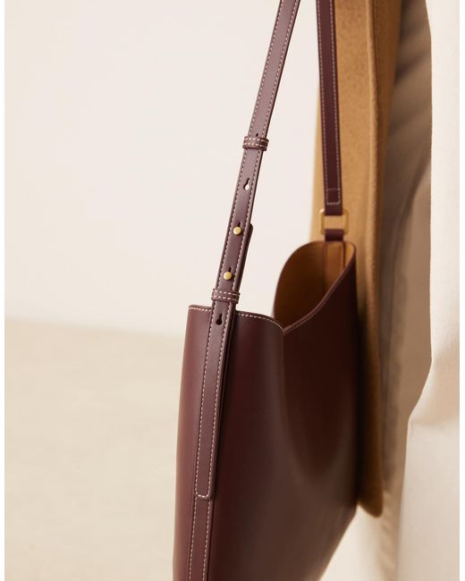 Mango Brown – große schultertasche aus kunstleder