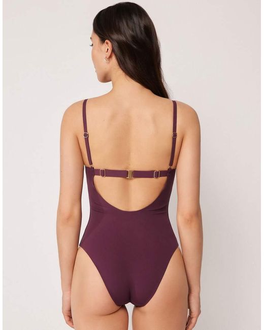 Calzedonia Purple Swimsuit Invisible Bonding