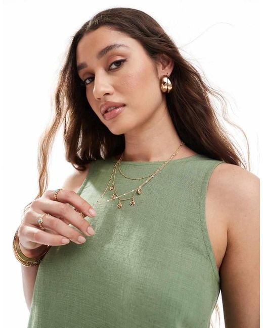 ASOS Green Vest With Scoop Back