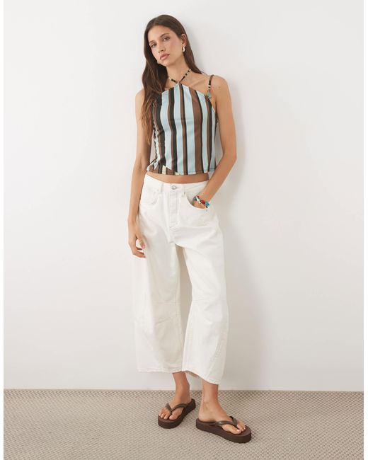 ASOS White Halterneck Top