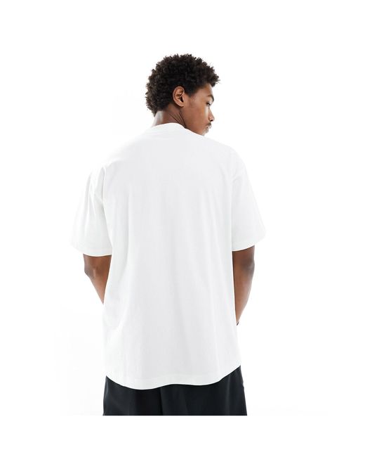 Dr. Denim White Miller Oversized Fit T-shirt for men